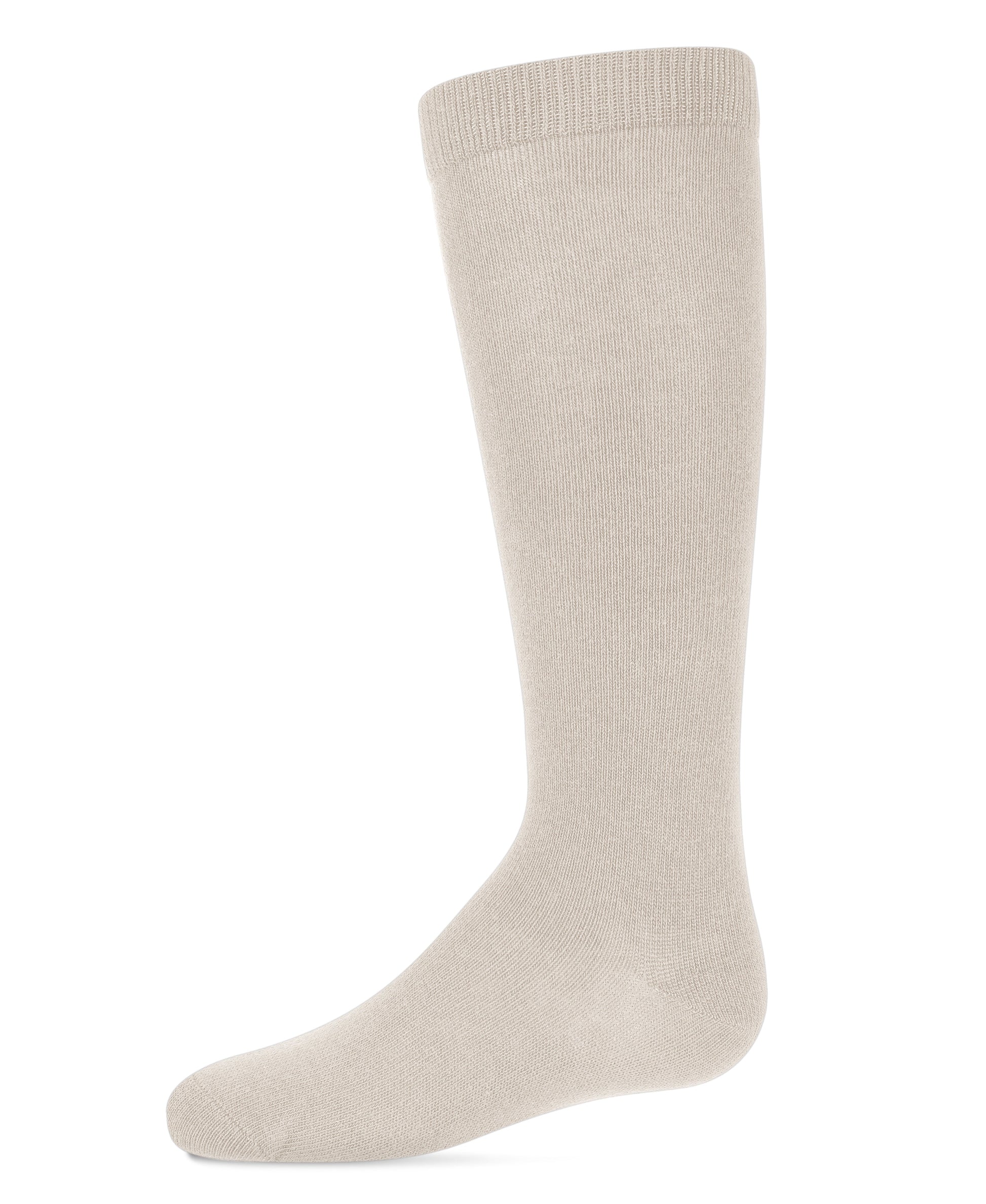 Kid's Basic Cotton Blend Knee High Socks : Color: Latte
