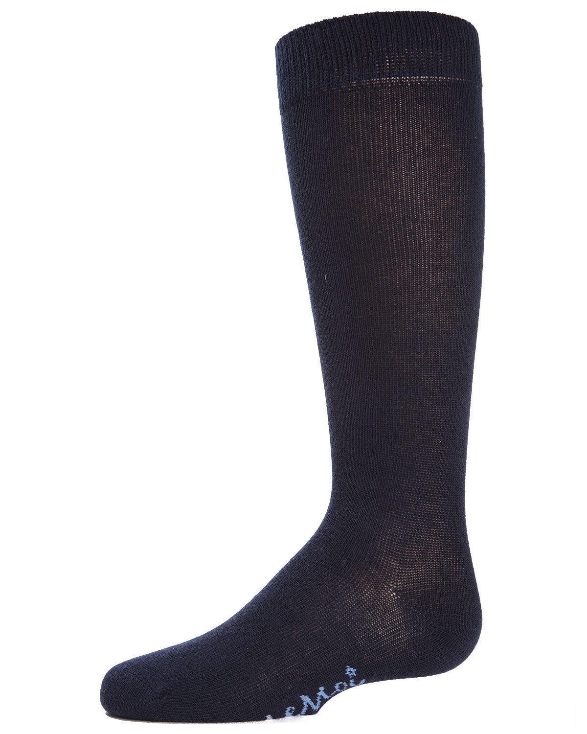 Kid's Basic Cotton Blend Knee High Socks : Color: Navy