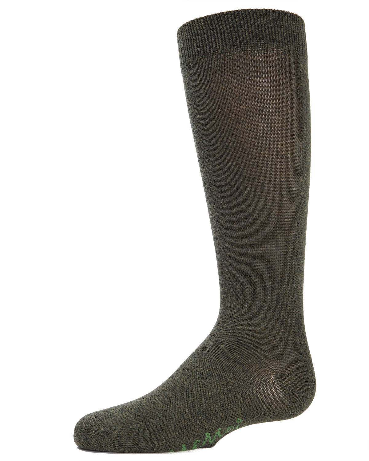 Kid's Basic Cotton Blend Knee High Socks : Color: Olive Heather