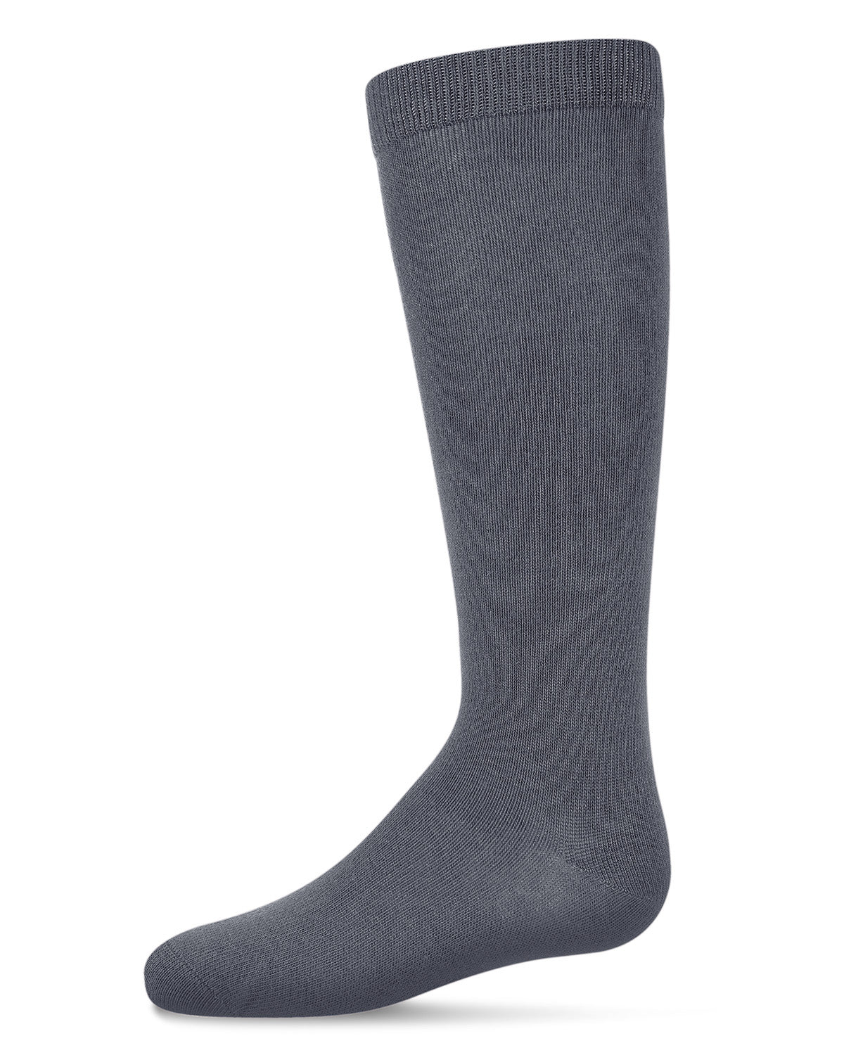 Kid's Basic Cotton Blend Knee High Socks : Color: Slate