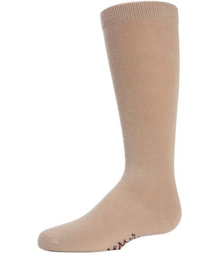 Kid's Basic Cotton Blend Knee High Socks : Color: Tan