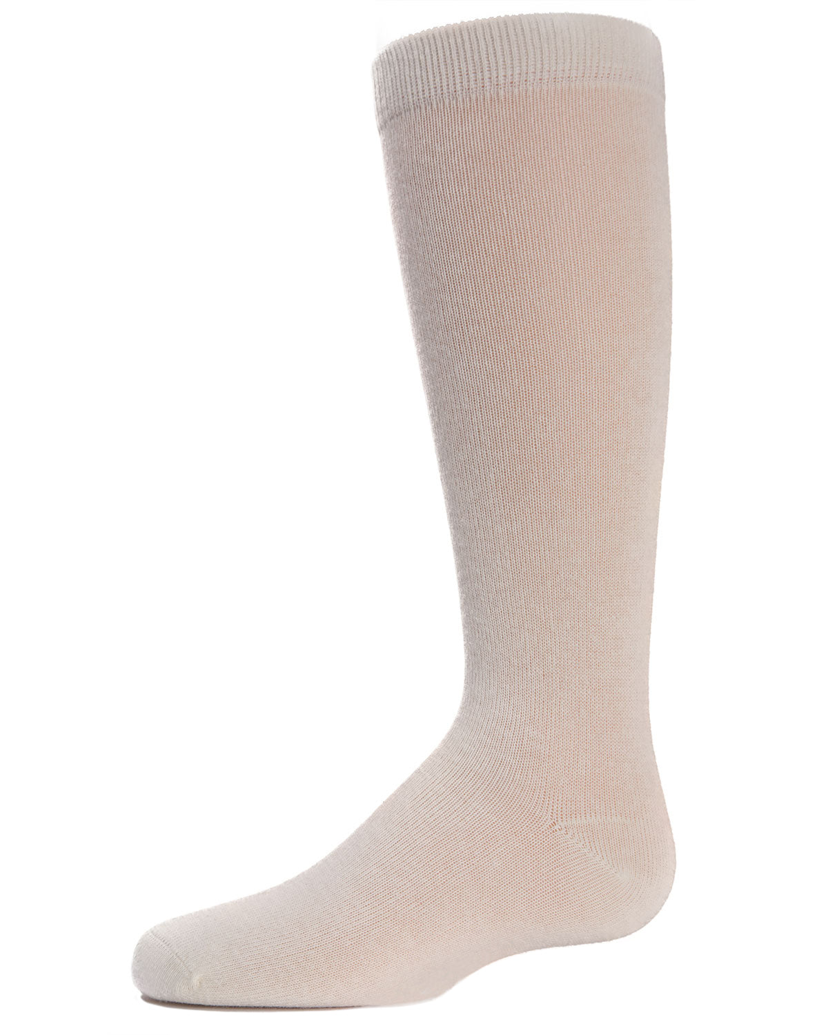 Kid's Basic Cotton Blend Knee High Socks : Color: Winter White