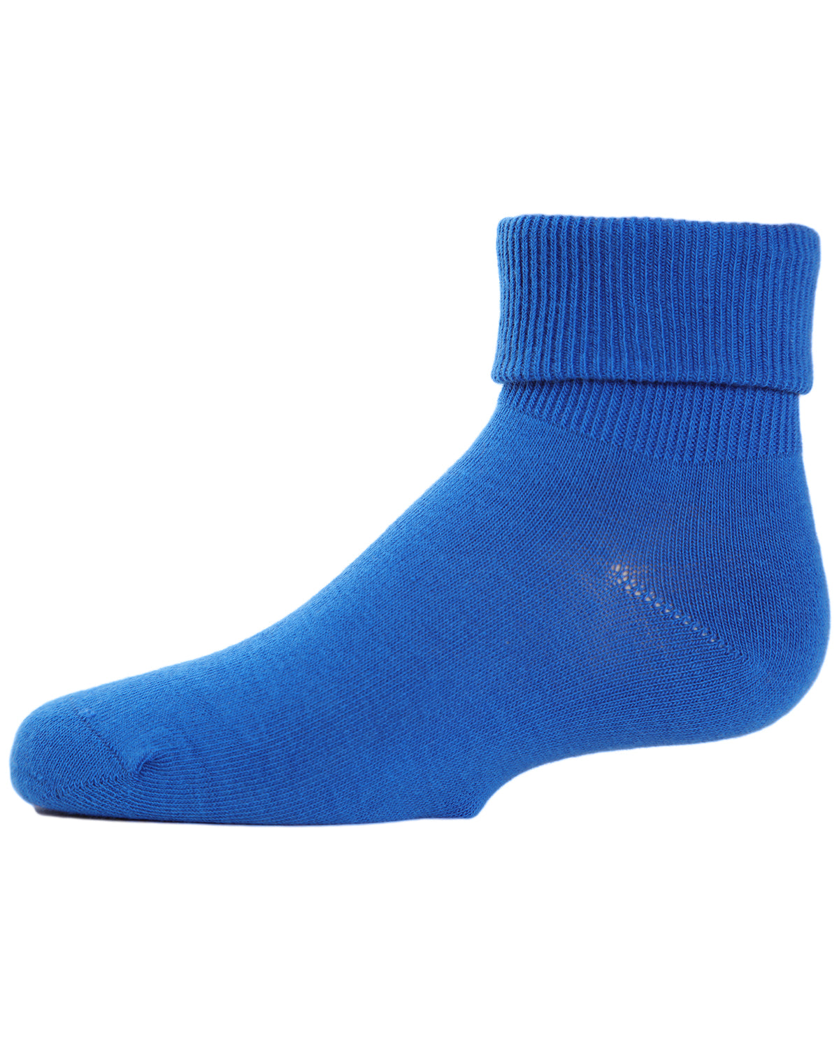 Kids' Triple Roll Cotton Blend Ankle Socks : Color: Cobalt