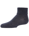 Kids' Triple Roll Cotton Blend Ankle Socks : Color: Denim