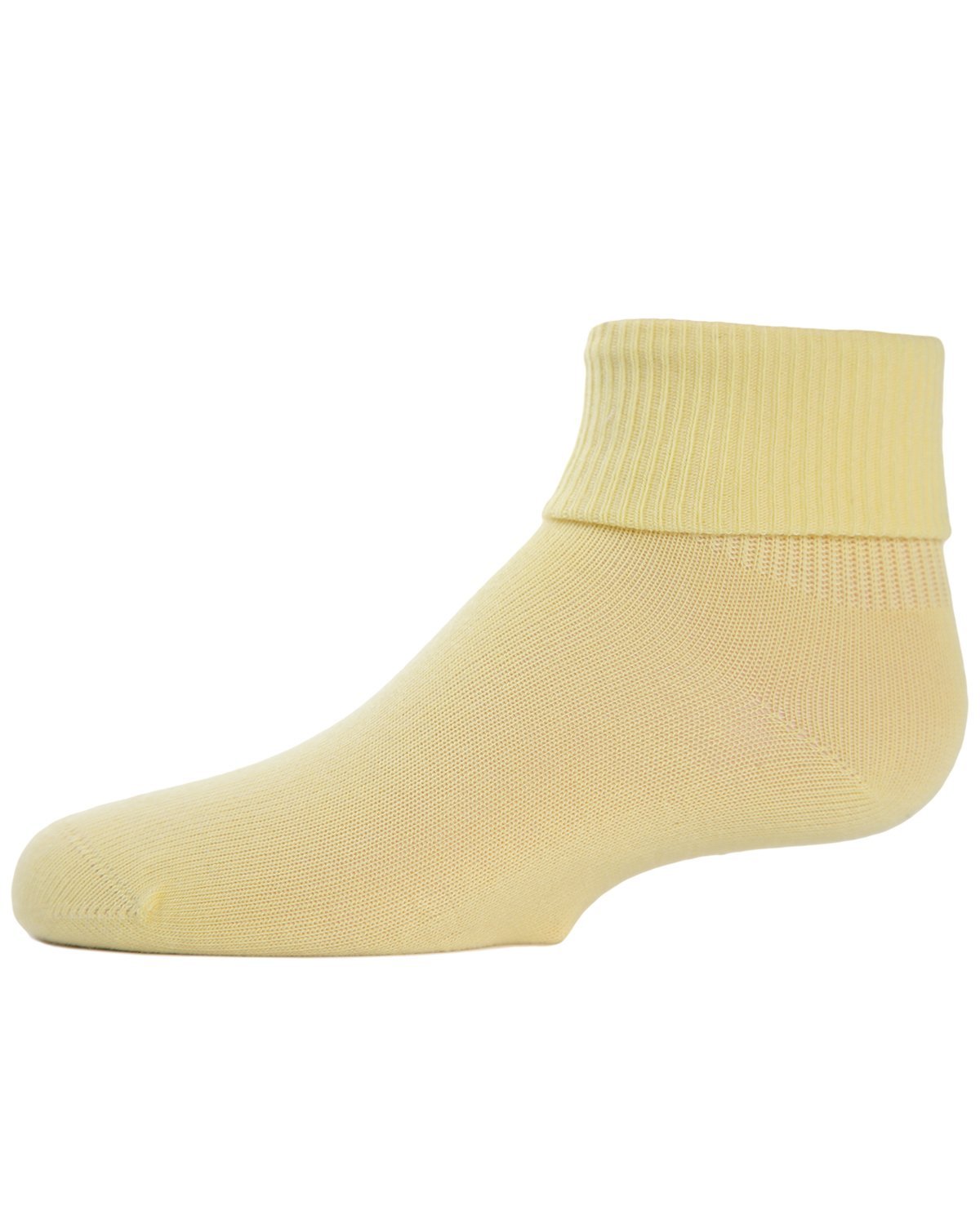 Kids' Triple Roll Cotton Blend Ankle Socks : Color: Sunshine