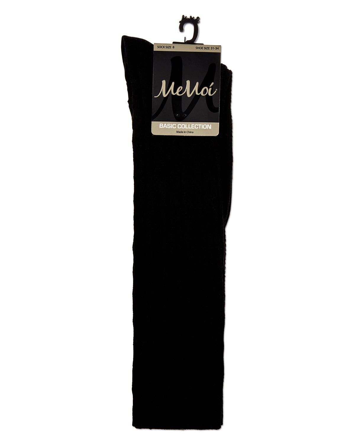 Cable Knit Girls Cotton Blend Knee High Socks : Color: Black