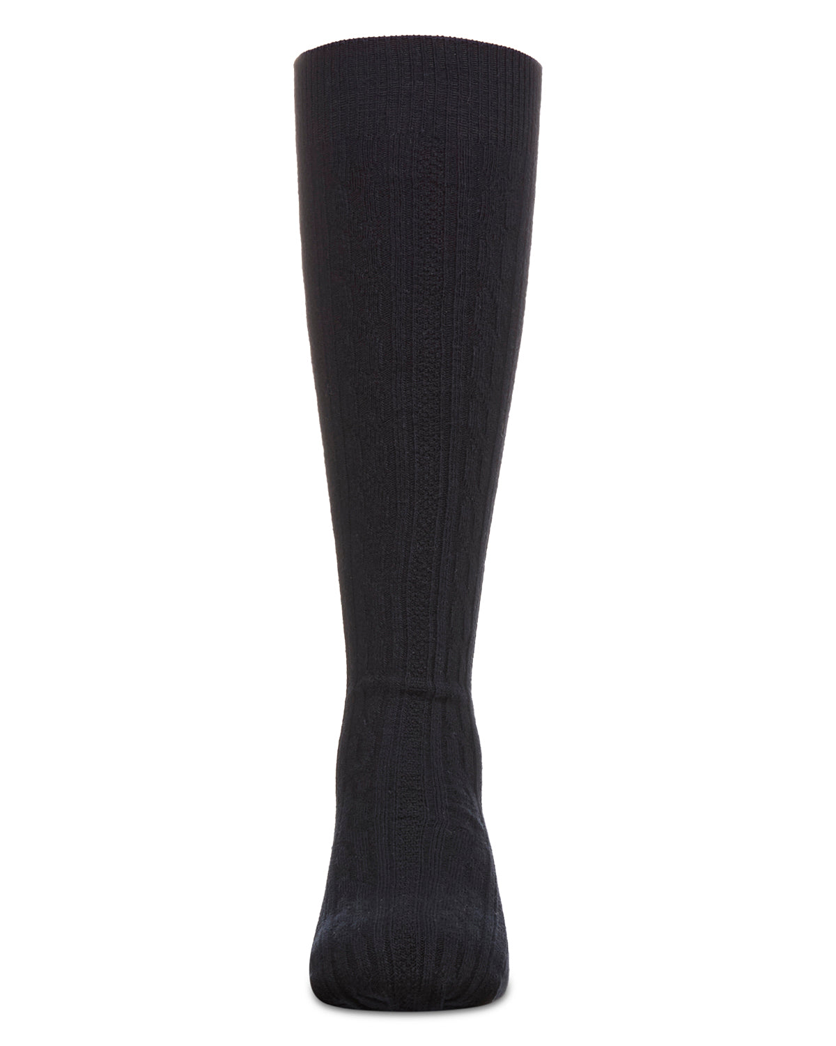 Cable Knit Girls Cotton Blend Knee High Socks : Color: Navy