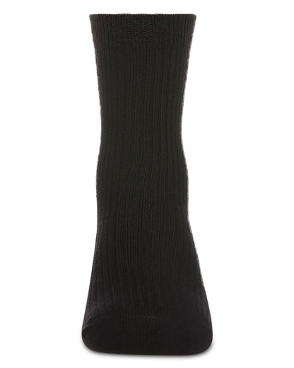 Kids Unisex Ribbed Cotton Rich Crew Socks