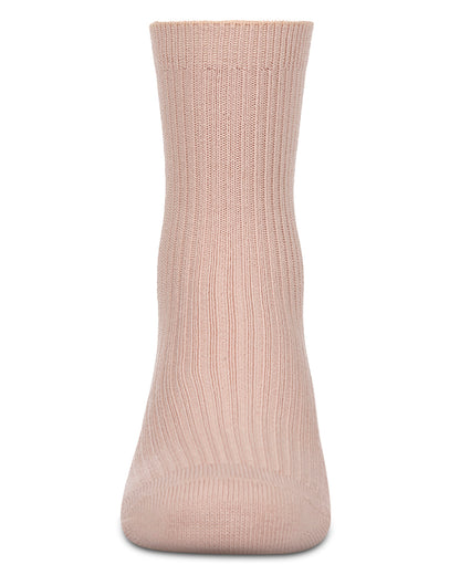 Kids Unisex Ribbed Cotton Rich Crew Socks