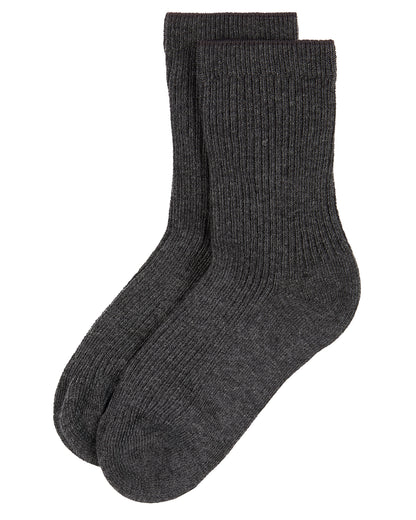 Kids Unisex Ribbed Cotton Rich Crew Socks