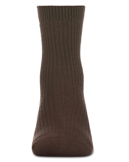 Kids Unisex Ribbed Cotton Rich Crew Socks