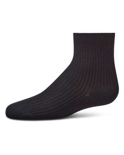 Kids Unisex Ribbed Cotton Rich Crew Socks