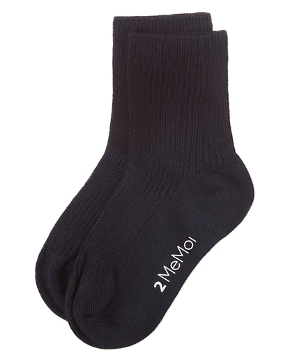 Kids Unisex Ribbed Cotton Rich Crew Socks