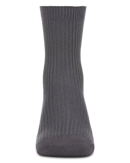 Kids Unisex Ribbed Cotton Rich Crew Socks
