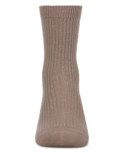 Kids Unisex Ribbed Cotton Rich Crew Socks