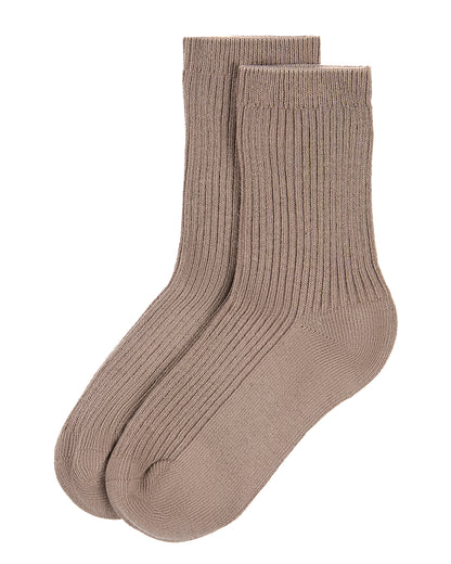Kids Unisex Ribbed Cotton Rich Crew Socks
