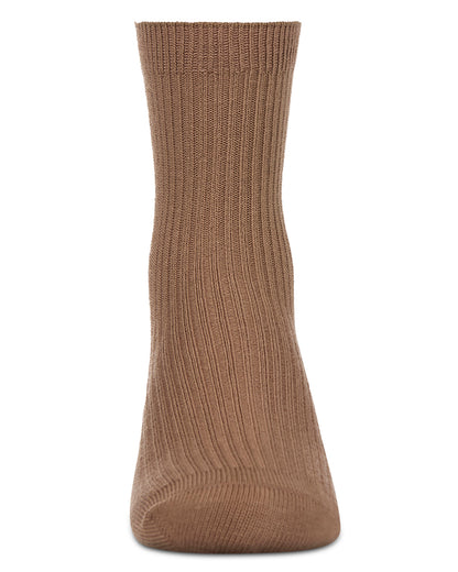 Kids Unisex Ribbed Cotton Rich Crew Socks