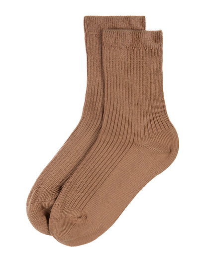 Kids Unisex Ribbed Cotton Rich Crew Socks