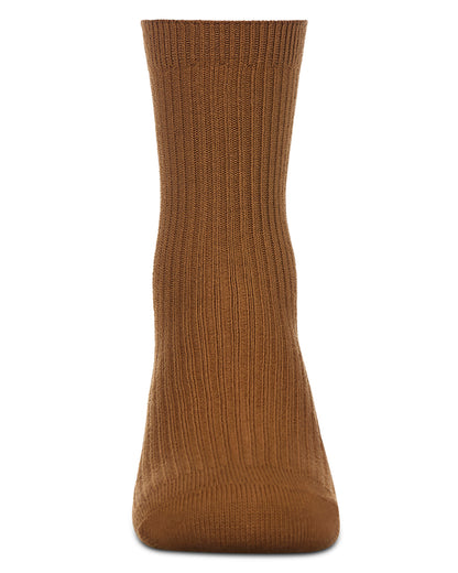 Kids Unisex Ribbed Cotton Rich Crew Socks