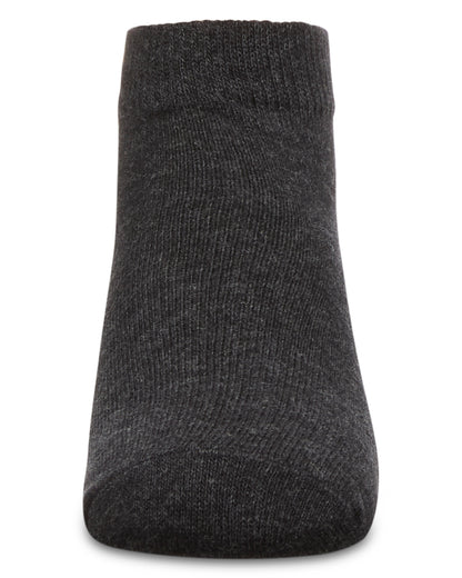 Unisex Cotton Blend Mid-Cut Socks 3-Pack : Color: Charcoal