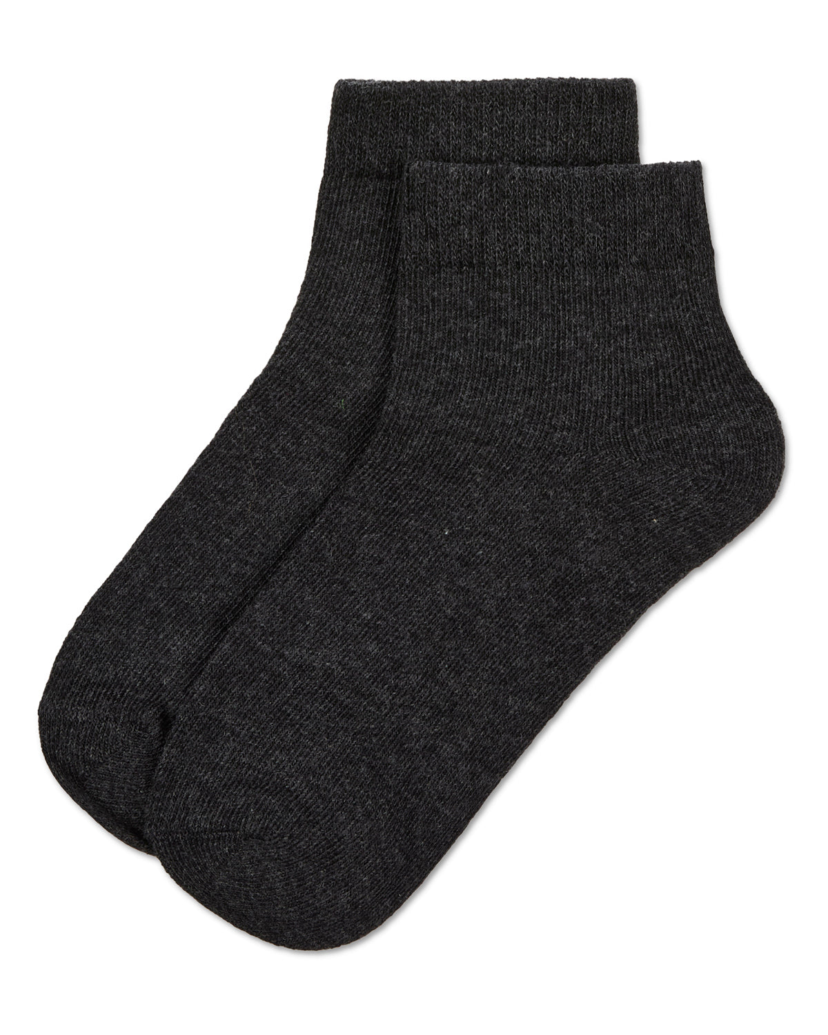 Unisex Cotton Blend Mid-Cut Socks 3-Pack : Color: Charcoal