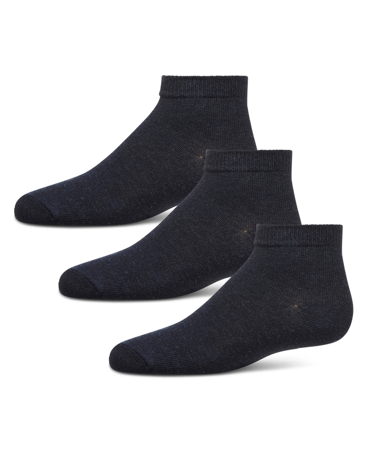 Unisex Cotton Blend Mid-Cut Socks 3-Pack : Color: Denim