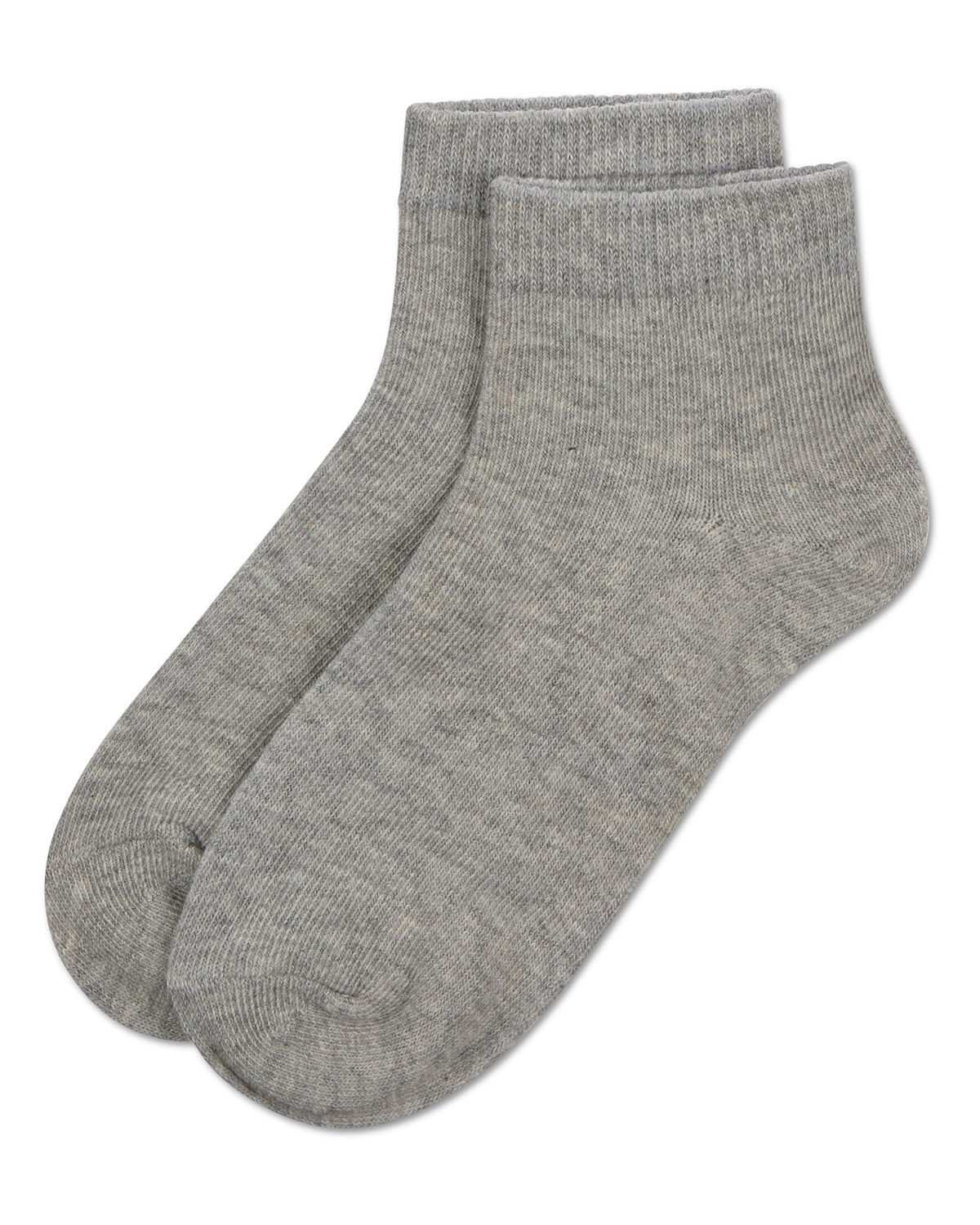 Unisex Cotton Blend Mid-Cut Socks 3-Pack : Color: Light Gray