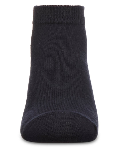 Unisex Cotton Blend Mid-Cut Socks 3-Pack : Color: Navy