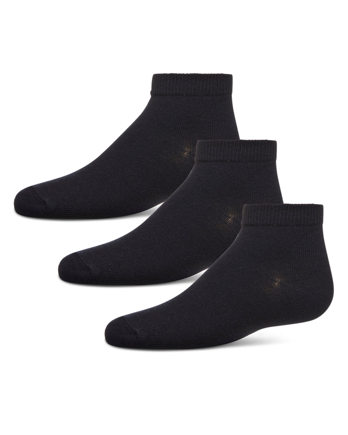 Unisex Cotton Blend Mid-Cut Socks 3-Pack : Color: Navy