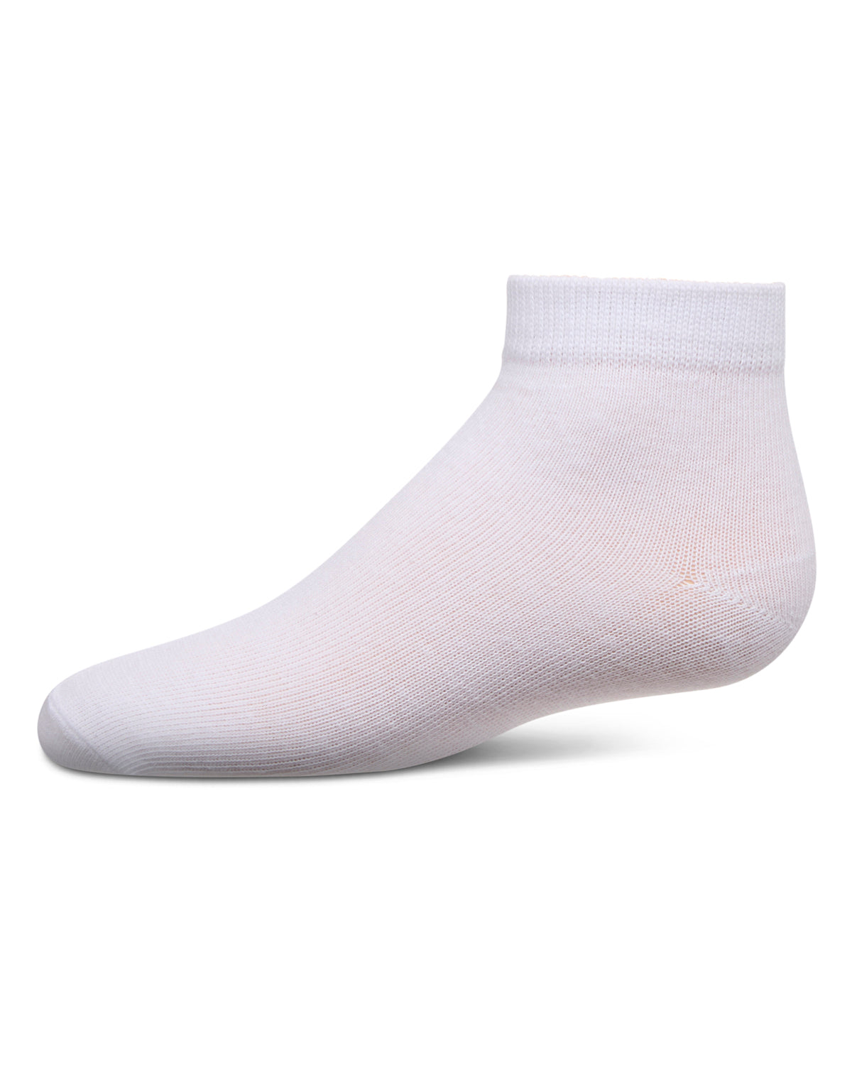 Unisex Cotton Blend Mid-Cut Socks 3-Pack : Color: White