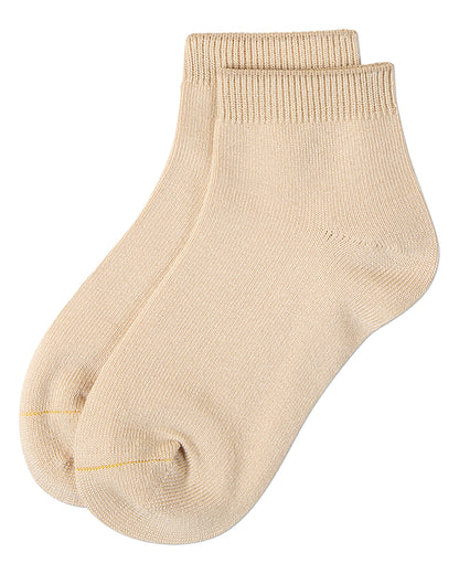 Kids Basic Silky-Soft Rayon-Blend Fine-Gauge Ankle Sock