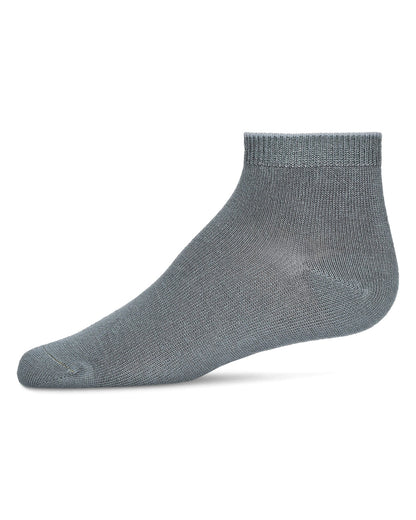 Children's Basic Soft Rayon from Bamboo Anklet Socks : Color: Blue Fog
