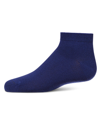Kids Basic Silky-Soft Rayon-Blend Fine-Gauge Ankle Sock