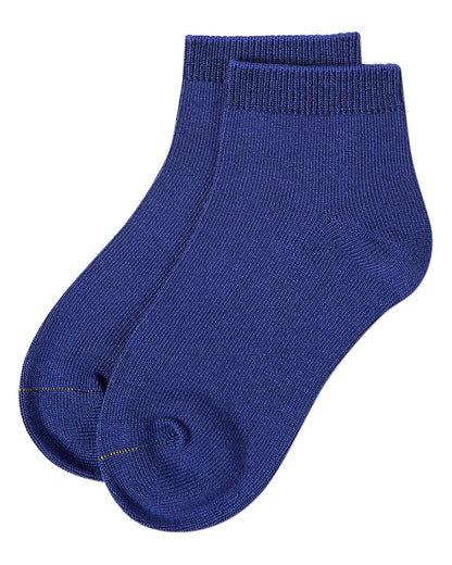 Kids Basic Silky-Soft Rayon-Blend Fine-Gauge Ankle Sock