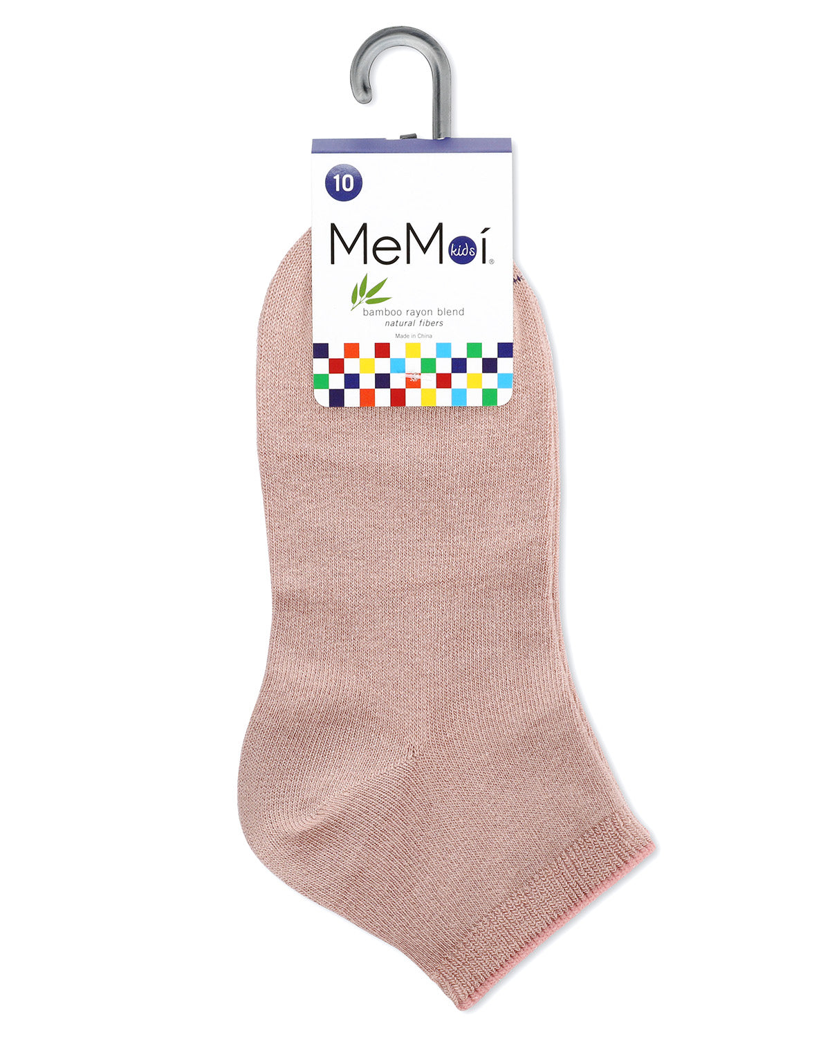 Children's Basic Soft Rayon from Bamboo Anklet Socks : Color: Blush