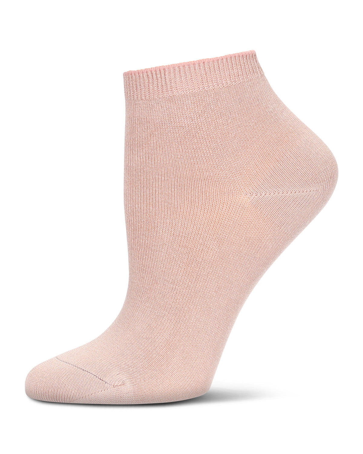 Infant Basic Soft Bamboo-Blend Unisex Anklet Sock : Color: Blush