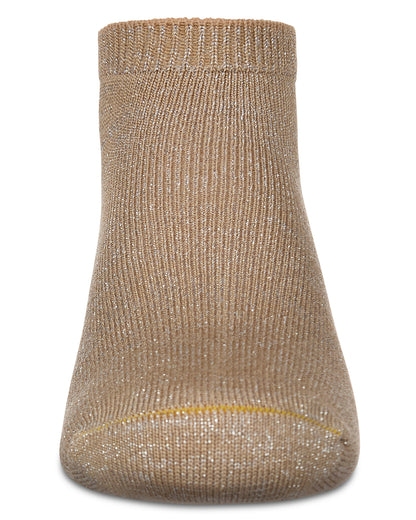Kids' Basic Soft Rayon from Bamboo Anklet Socks : Color: Champagne Lurex
