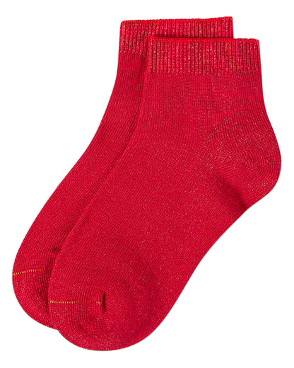 Kids Basic Silky-Soft Rayon-Blend Fine-Gauge Ankle Sock