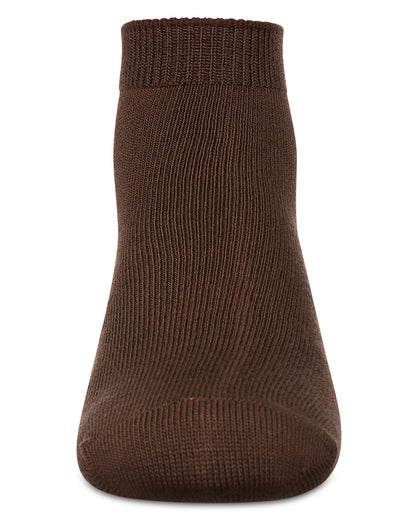 Kids' Basic Soft Rayon from Bamboo Anklet Socks : Color: Chestnut Brown