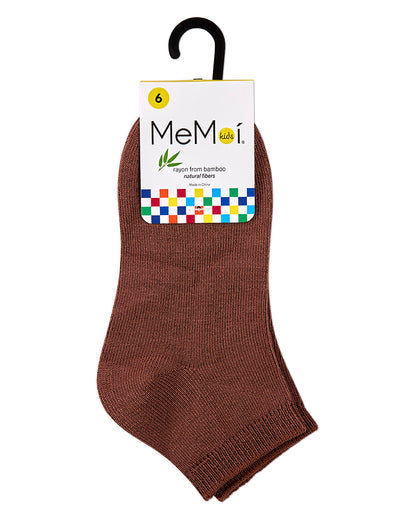 Kids Basic Silky-Soft Rayon-Blend Fine-Gauge Ankle Sock