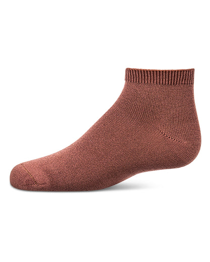 Kids Basic Silky-Soft Rayon-Blend Fine-Gauge Ankle Sock