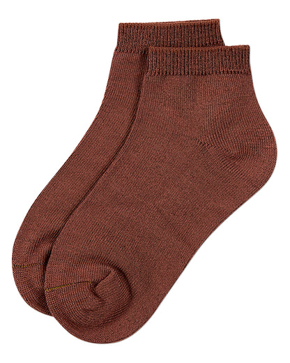 Kids Basic Silky-Soft Rayon-Blend Fine-Gauge Ankle Sock