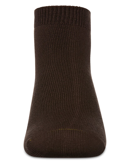 Kids' Basic Soft Rayon from Bamboo Anklet Socks : Color: Coffee Bean