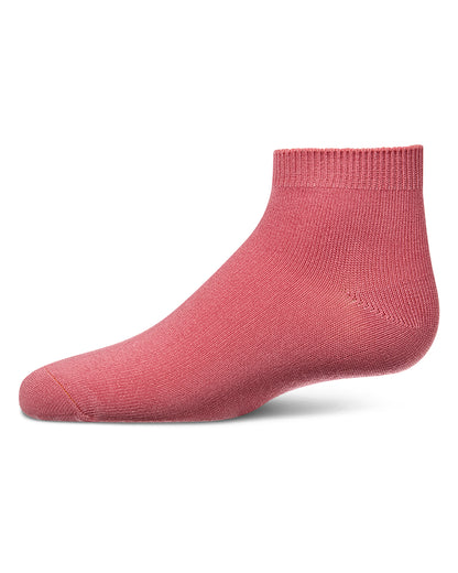 Kids Basic Silky-Soft Rayon-Blend Fine-Gauge Ankle Sock