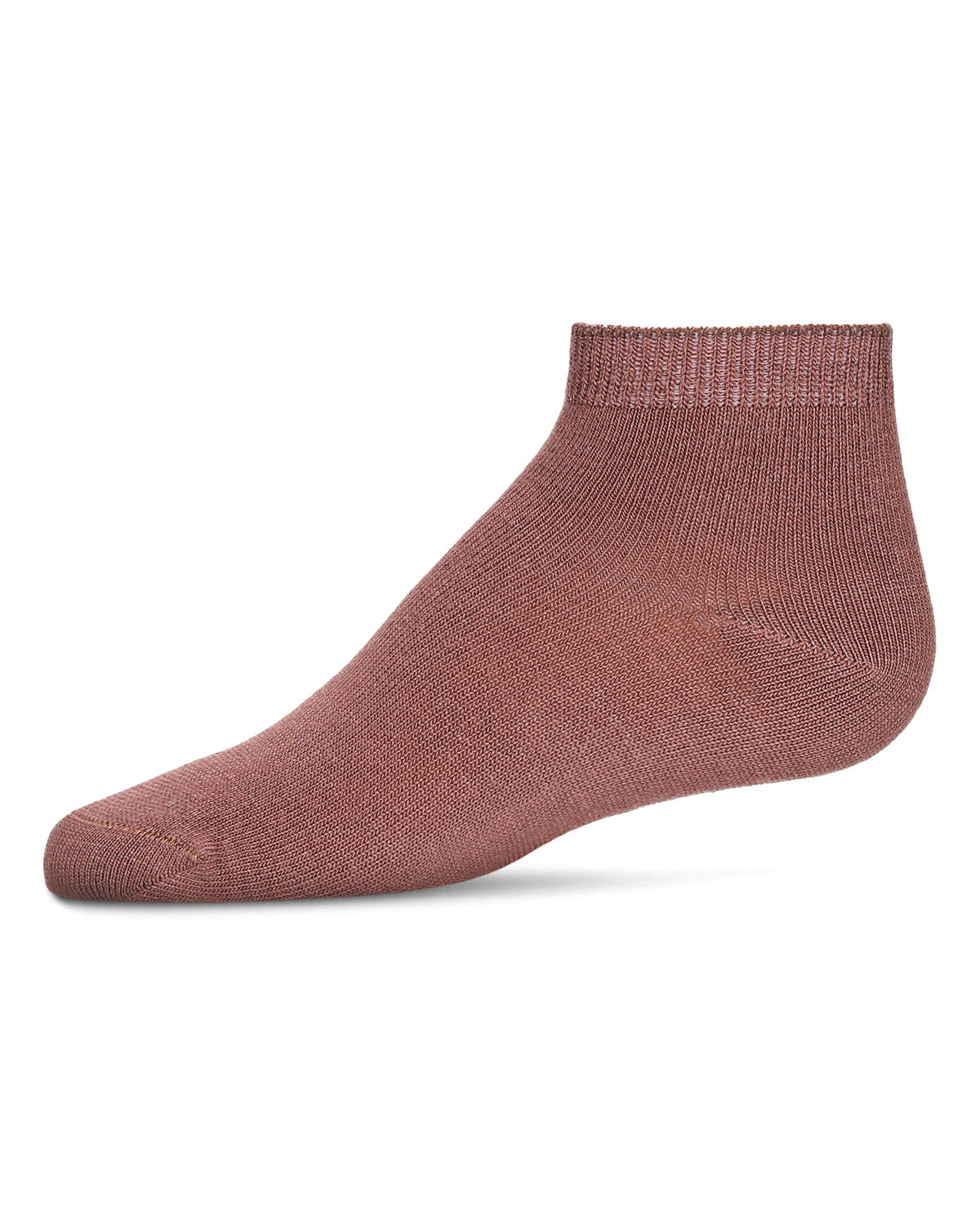 Infant Basic Soft Bamboo-Blend Unisex Anklet Sock : Color: Deep Mauve