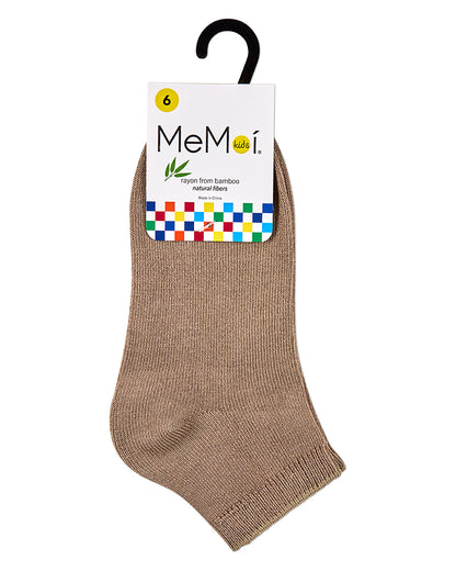 Kids Basic Silky-Soft Rayon-Blend Fine-Gauge Ankle Sock