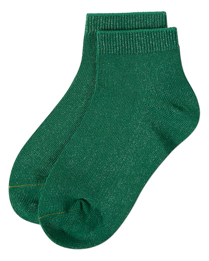 Kids Basic Silky-Soft Rayon-Blend Fine-Gauge Ankle Sock