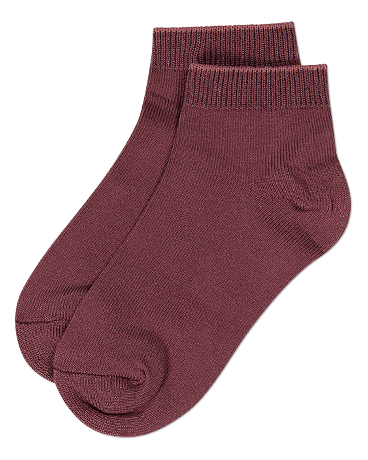 Kids Basic Silky-Soft Rayon-Blend Fine-Gauge Ankle Sock