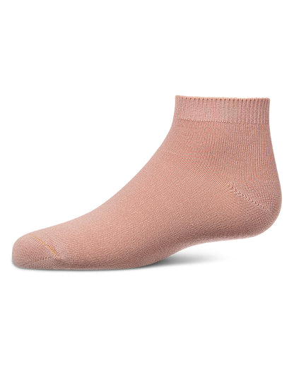 Kids Basic Silky-Soft Rayon-Blend Fine-Gauge Ankle Sock