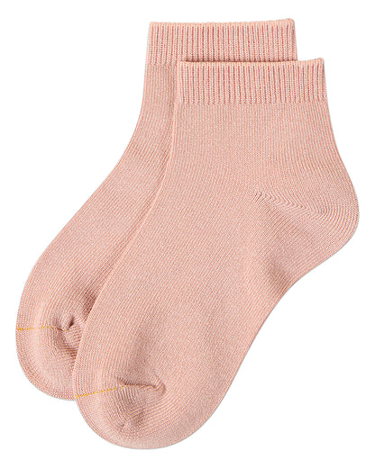 Kids Basic Silky-Soft Rayon-Blend Fine-Gauge Ankle Sock
